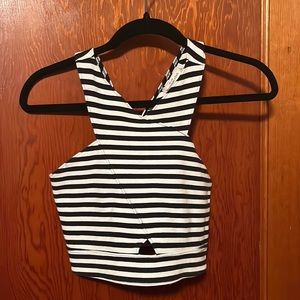 Large Abercrombie Stripped Crop Top